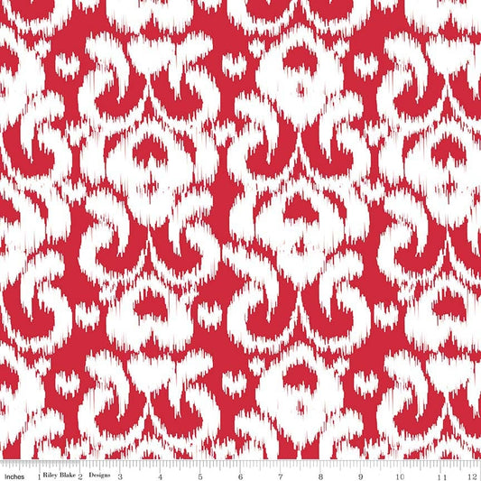 Stricken Sie Ikat Rot 2m