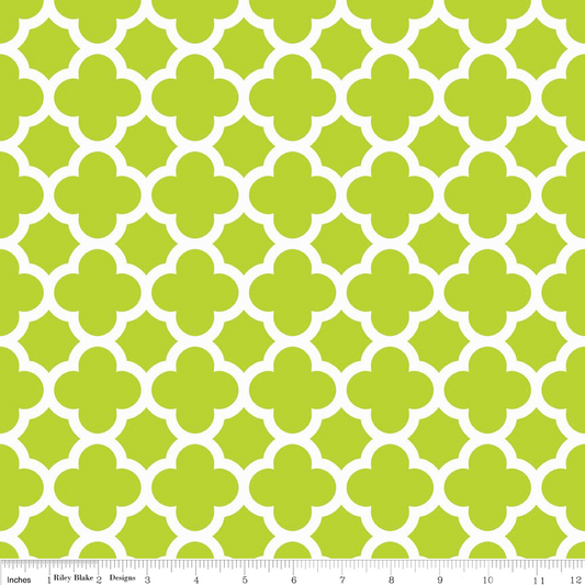 Knit Quatrefoil Lime 3.9m