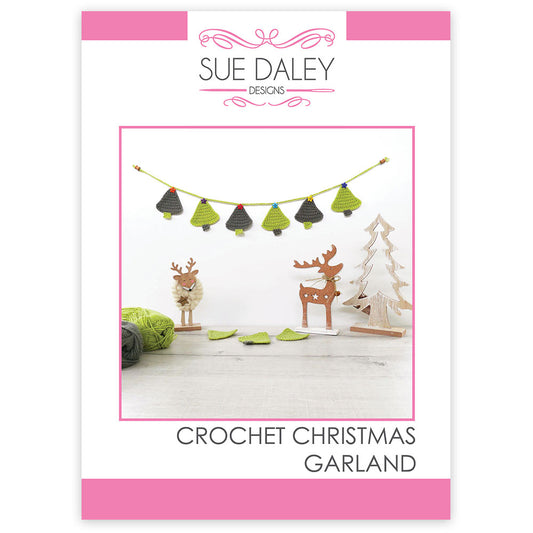 Crochet Christmas Garland Printed Pattern