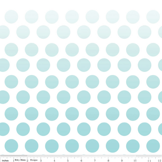 Ombre Dots Aqua