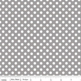 White on Gray Small Dot