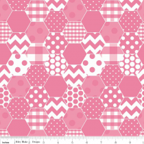 Hexi Print Hot Pink