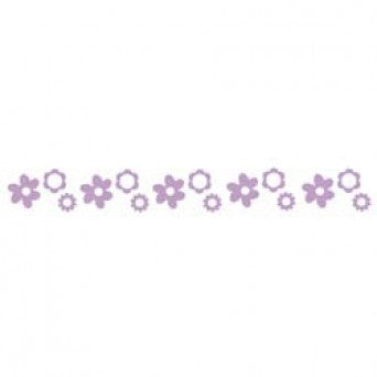 3/8" Flower Grosgrain Ribbon - Various Colours