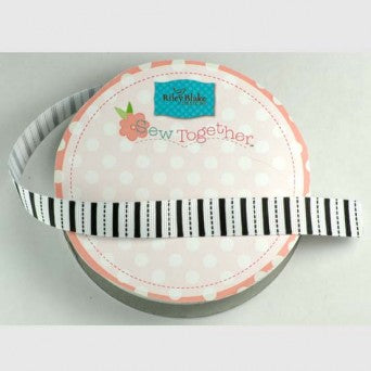 5/8" Stripes Grosgrain Ribbon - Various Designs