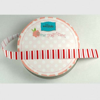 5/8" Stripes Grosgrain Ribbon - Various Designs