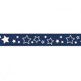 3/8" Stars Grosgrain Ribbon - Various Colours