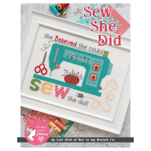 Sew She Did Cross Stitch Pattern