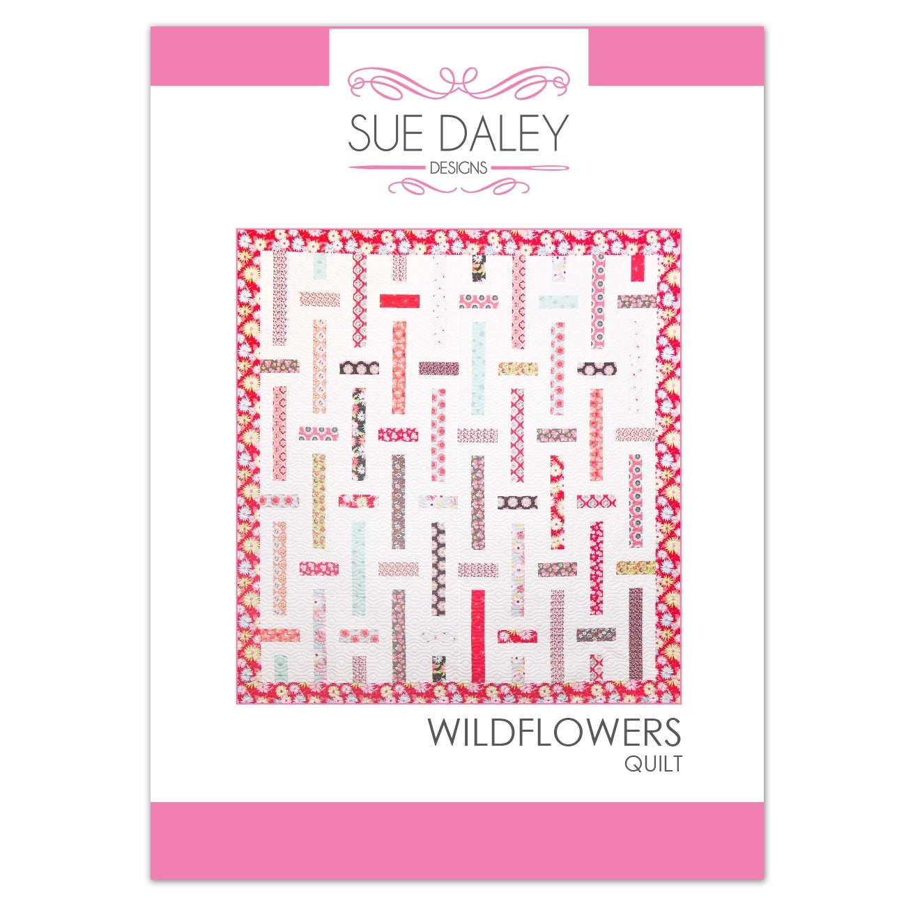 Wildblumen-Quilt-Druckmuster